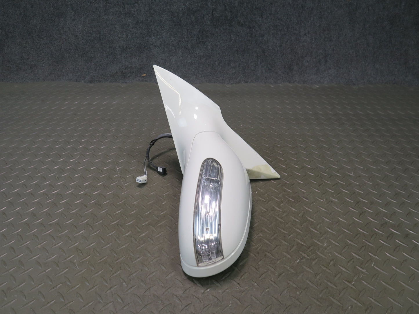 03-08 Mercedes R230 Sl-class Left Door Exterior Side View Heat Mirror White OEM