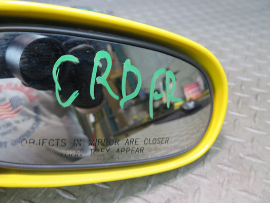 03-06 Chevrolet SSR Front Right Pass Door Side View Power Mirror Yellow OEM