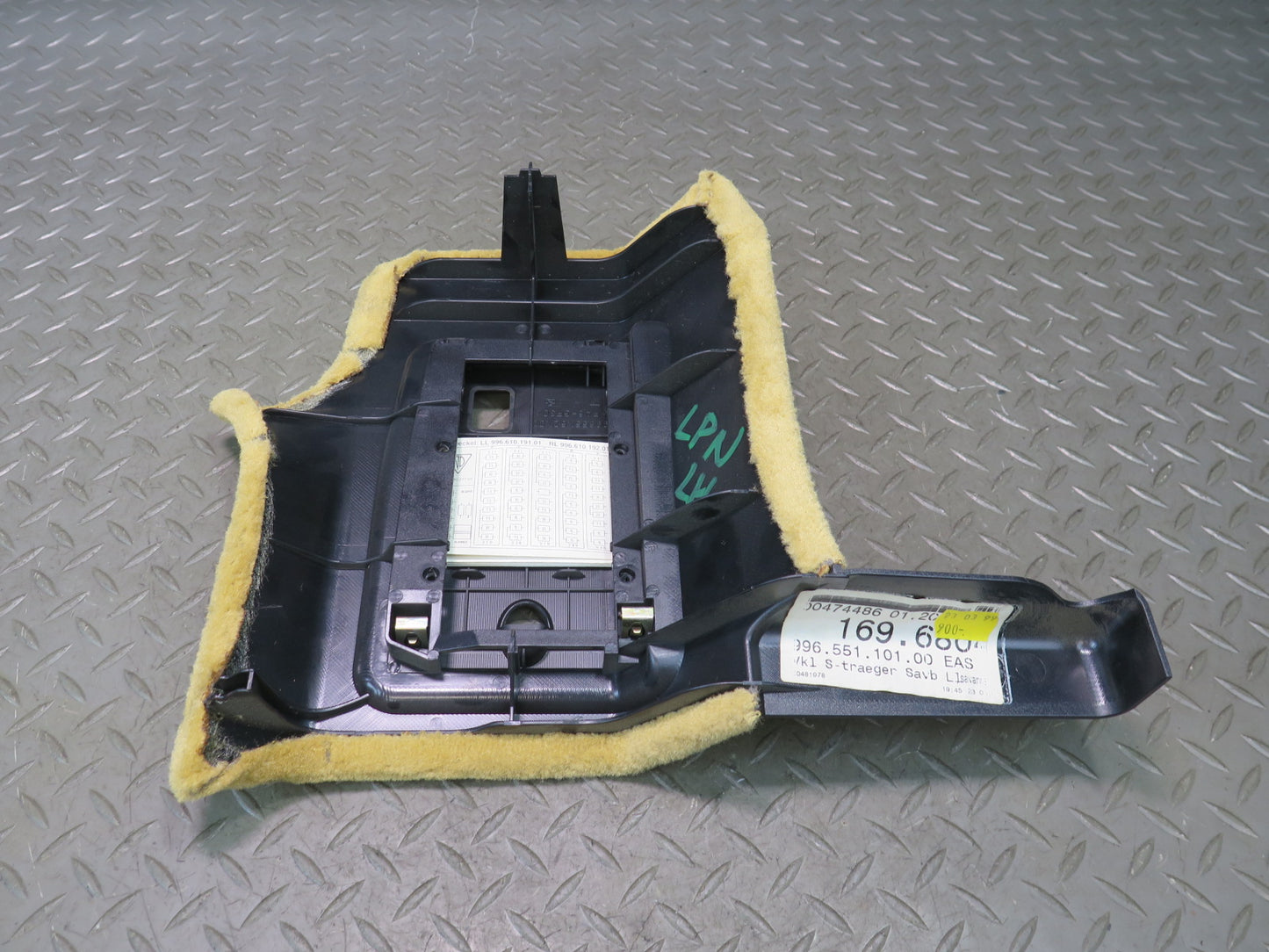 1999-2004 Porsche 911 996 Front Left Kick Fuse Box Trim Cover Panel 99655110100