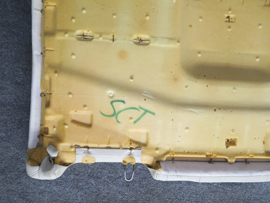 02-05 Lexus UZZ40L SC430 Rear Upper & Lower Leather Seat w Headrest Ecru OEM