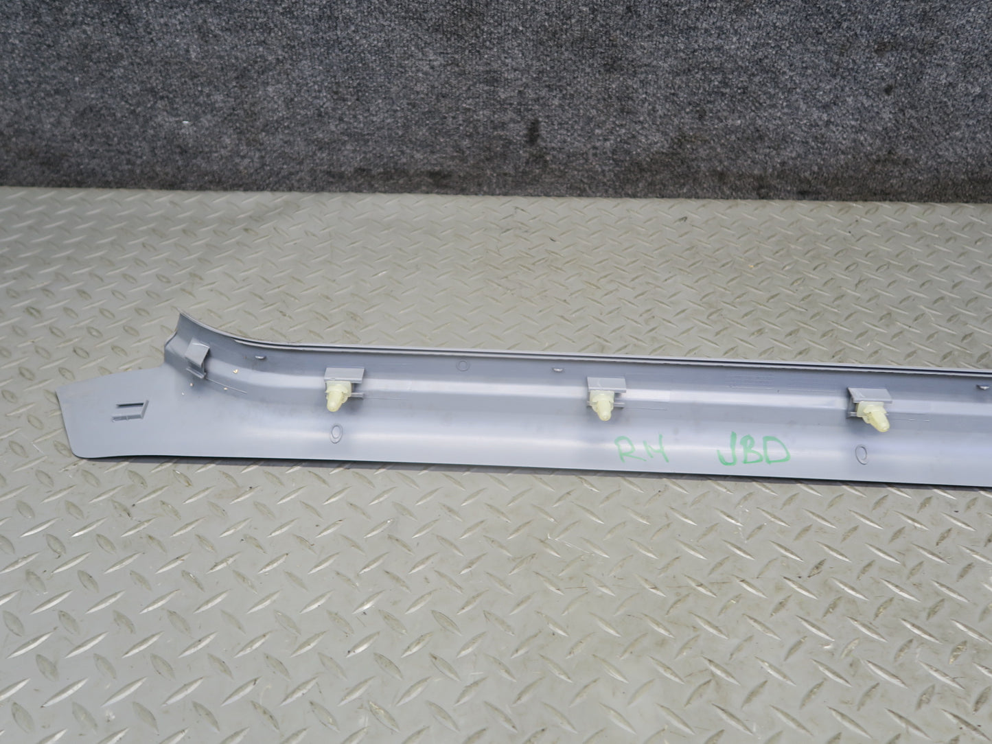 01-06 BMW E46 330CI Convert Set of 2 Door Scuff Sill Plate Trim Cover Gray OEM