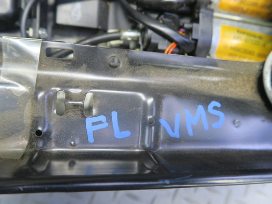 86-91 Mercedes W126 Sedan Front Left Seat Lower Frame Track Rail w Motors OEM