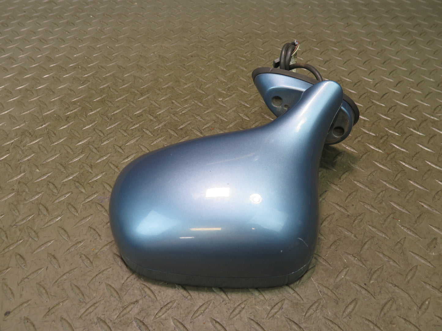 96-02 BMW E36/7 Z3 Front Left Exterior Side View Power Heated Mirror Blue OEM