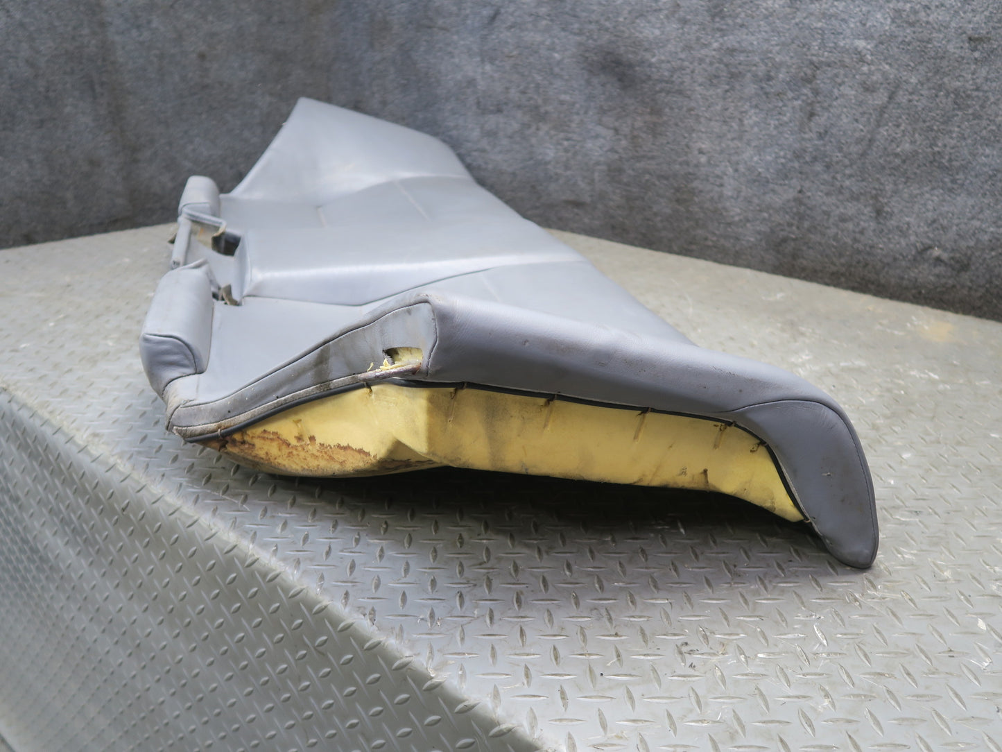 2001-2006 BMW E46 M3 Coupe Rear Seat Lower Leather Cushion Gray