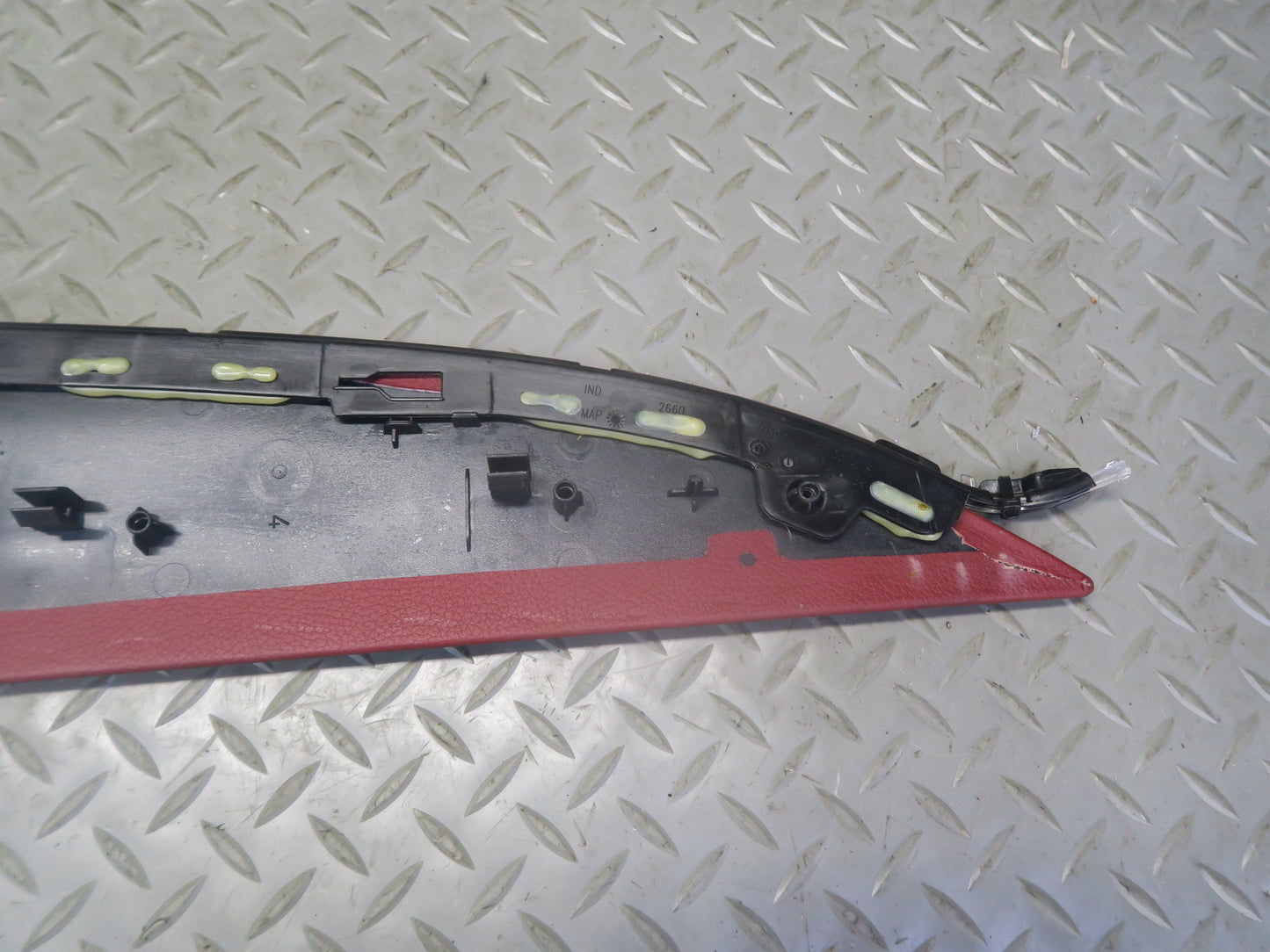 13-20 Mercedes R231 SL550 Set of 2 Center Console Leather Side Trim Panel OEM