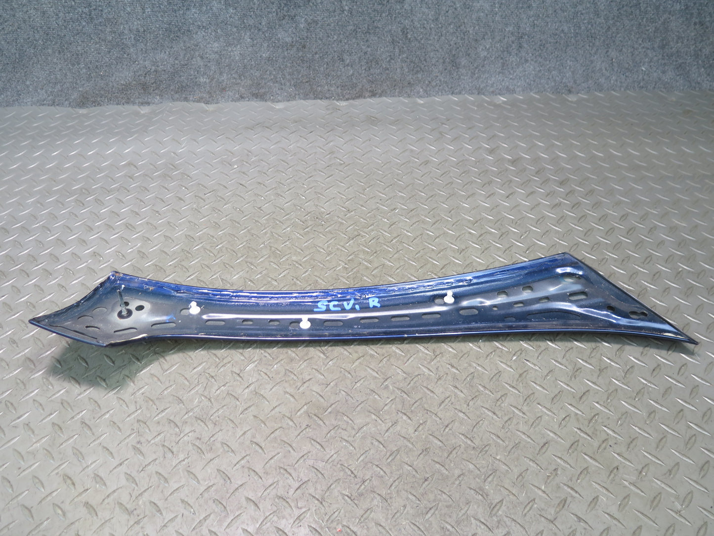 02-10 Lexus Z40 SC430 Set of 2 Exterior Windshield A Pillar Trim Cover Blue OEM