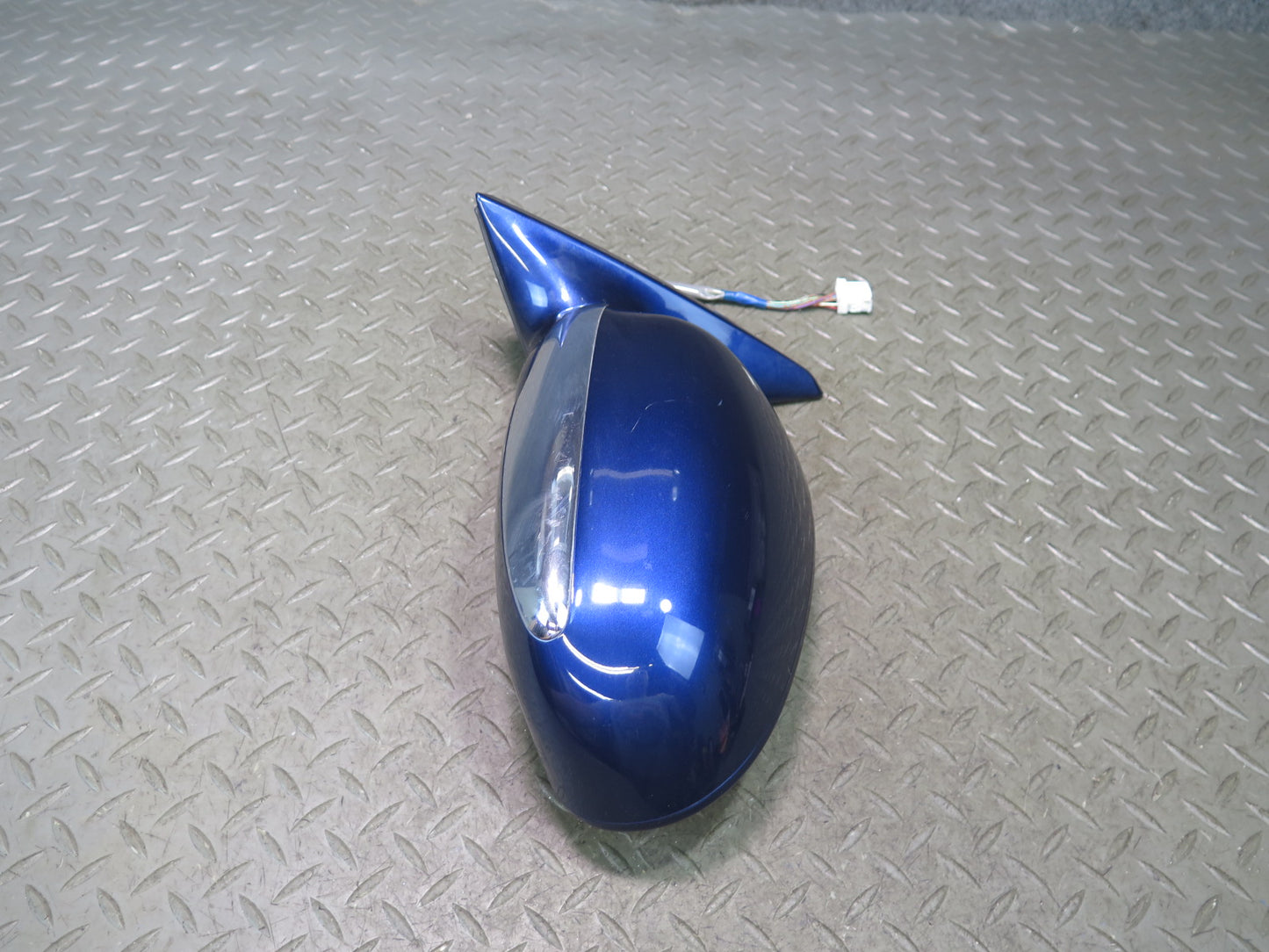 02-08 Lexus SC430 Left Door Side View Exterior Heated Memory Mirror Blue OEM