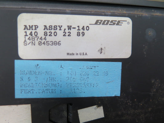 94-99 Mercedes W140 S420 S500 Bose Audio System AMP Amplifier 1408202289 OEM