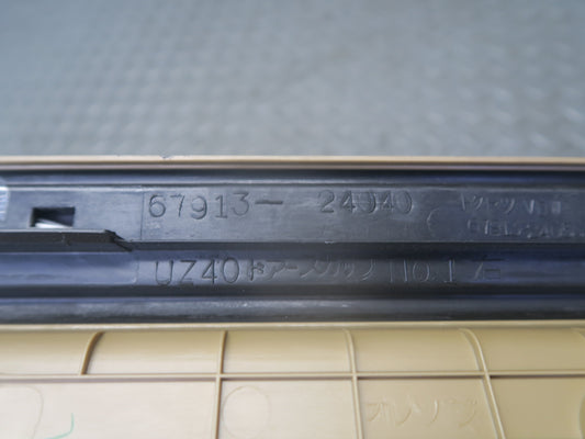 06-07 Lexus Z40 SC430 Set of 2 Left & Right Door Step Scuff Sill Plate Trim OEM