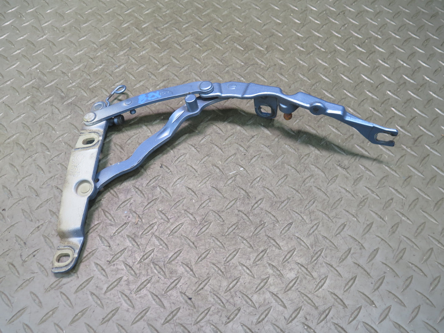 03-08 BMW E85 Z4 Set of 2 Rear Left & Right Trunk Hinge Maldives Blue OEM