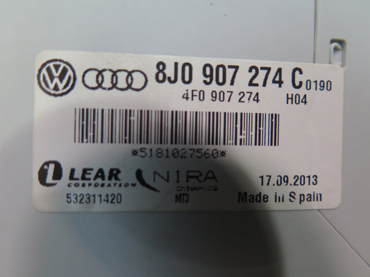 11-15 Audi TT S 8J Tmps Tire Pressure Control Module Unit 8J0907274C OEM