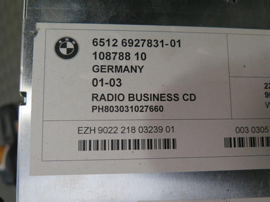 03-05 BMW E85 Z4 Radio Business Stereo CD Player Receiver 6927831 OEM