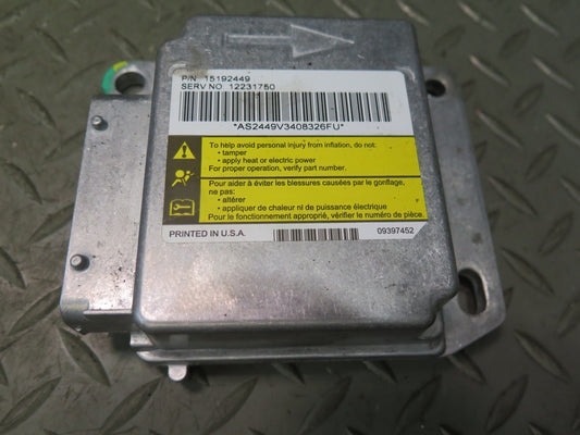 03-04 HUMMER H2 SRS AIRBAG CONTROL MODULE UNIT W/ SENSOR SET OEM