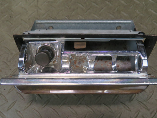 73-89 Mercedes R107 Center Console Wood Ashtray w 12V Socket OEM