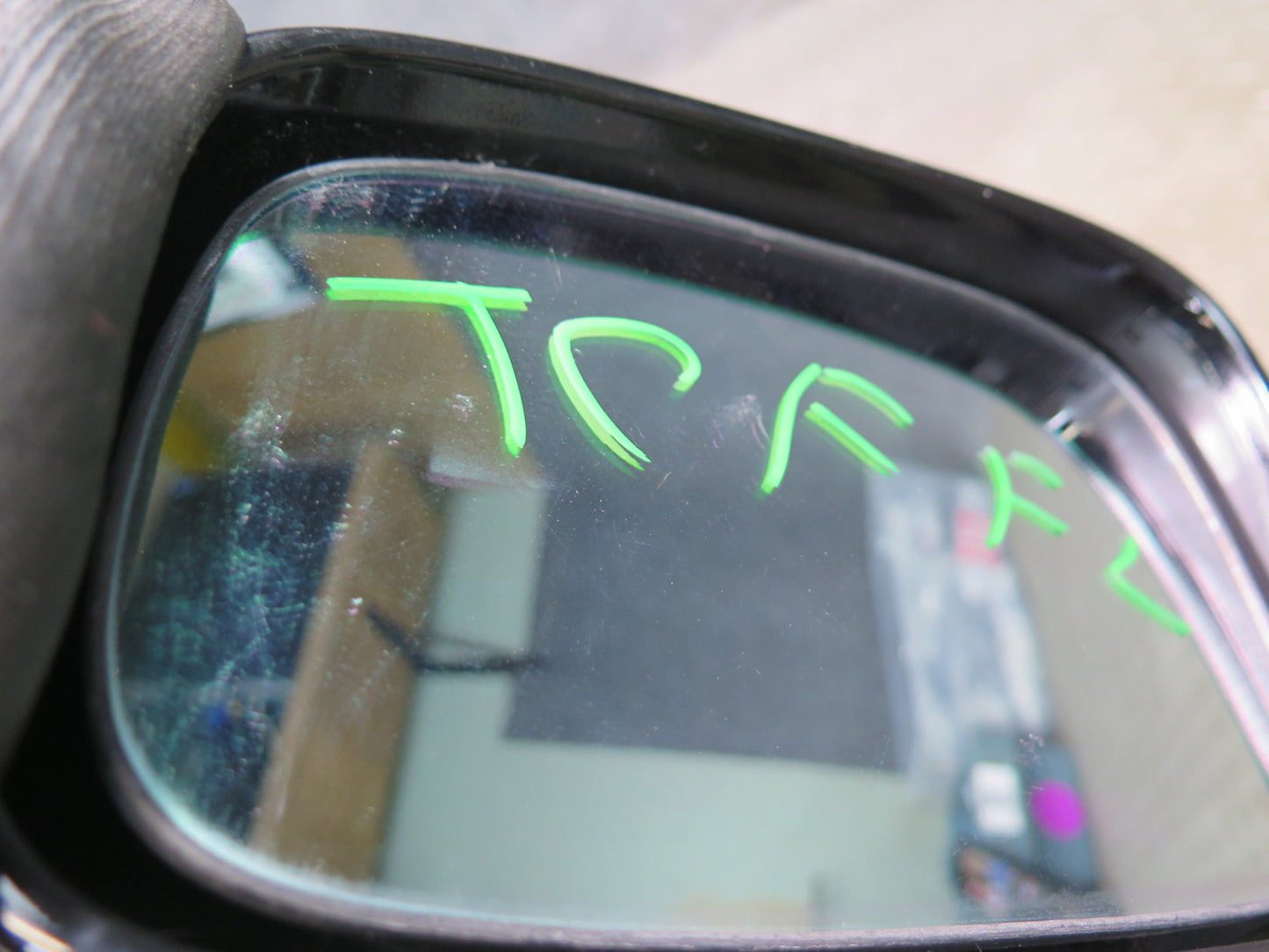 99-01 Toyota Crown JZS175 RHD Front Left Side View Heated Door Mirror Black OEM