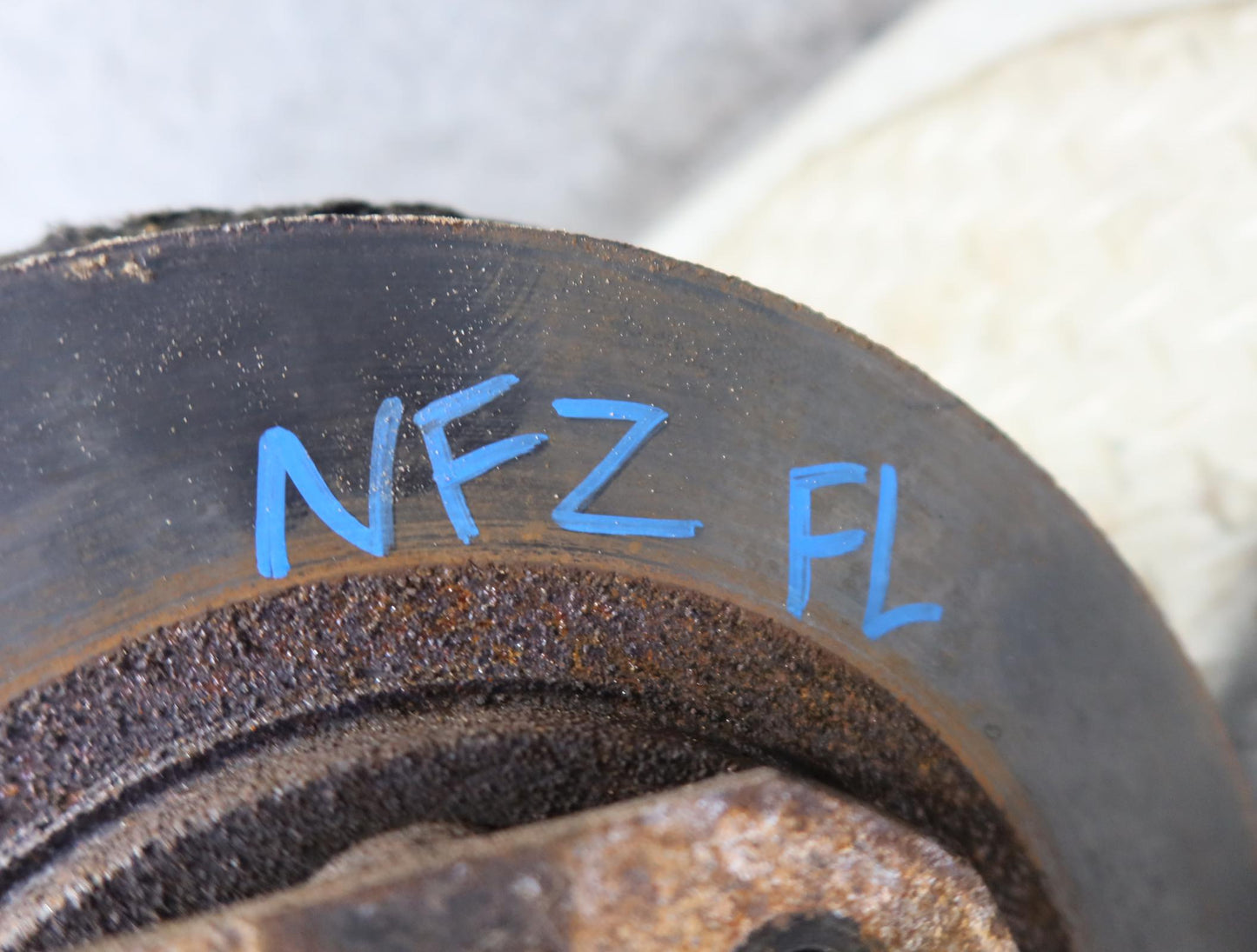 84-86 Nissan Z31 300ZX NA Front Left Spindle Knuckle Wheel Hub Strut Rotor OEM