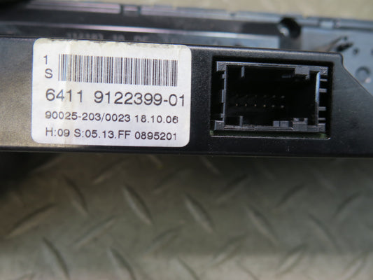 2006-2008 BMW E63 E64 M6 A/C Heater Climate Control Switch Panel 9122399
