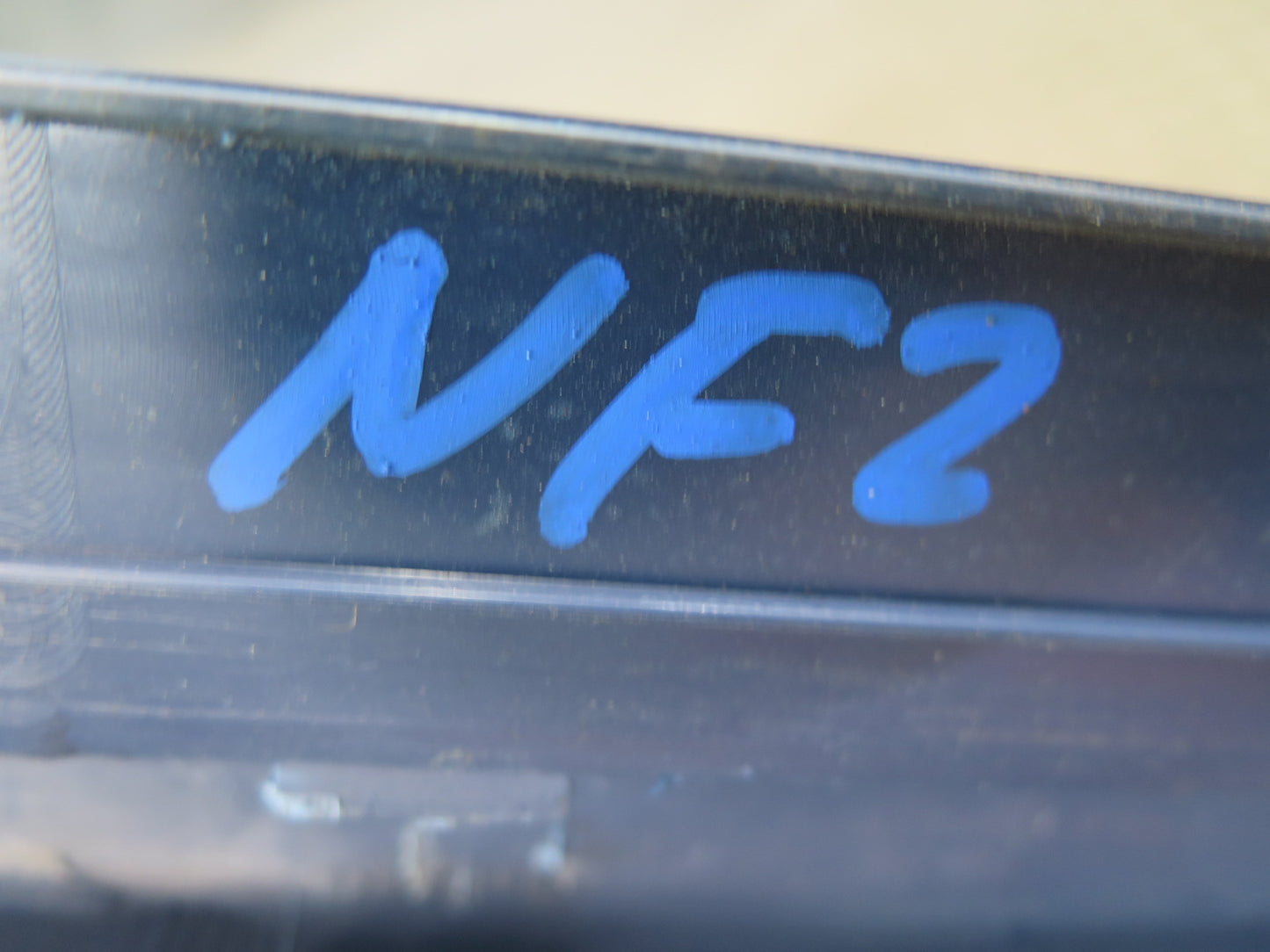 84-89 Nissan Z31 300ZX 2+0 Left & Right Door Scuff Sill Plate Trim Set Blue OEM