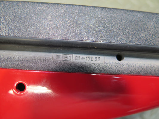 1984-1989 Porsche 928 Right Door Exterior Side View Power Mirror Guards RED