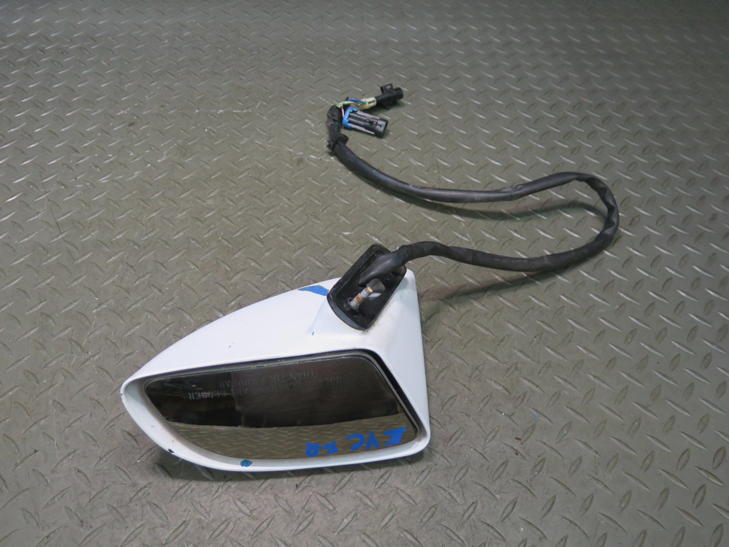 88-96 Chevrolet Corvette C4 Right Exterior Heated Side View Mirror White OEM