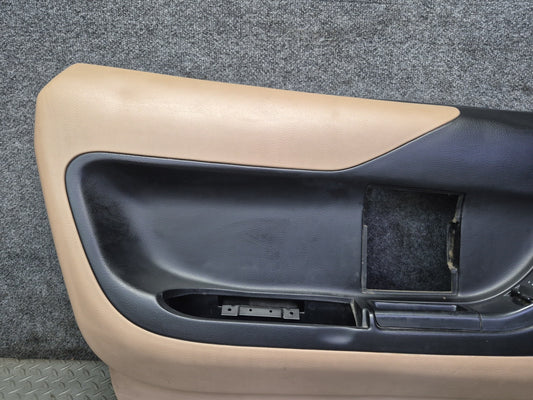 94-96 Chevrolet Corvette C4 Left Door Interior Trim Cover Panel Light Beige OEM