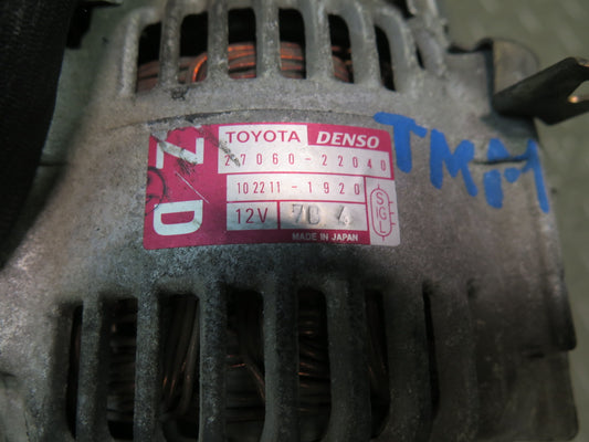 00-05 Toyota ZZW30L MR2 Spyder 1.8L 1ZZFE Generator Alternator 27060-22040 OEM