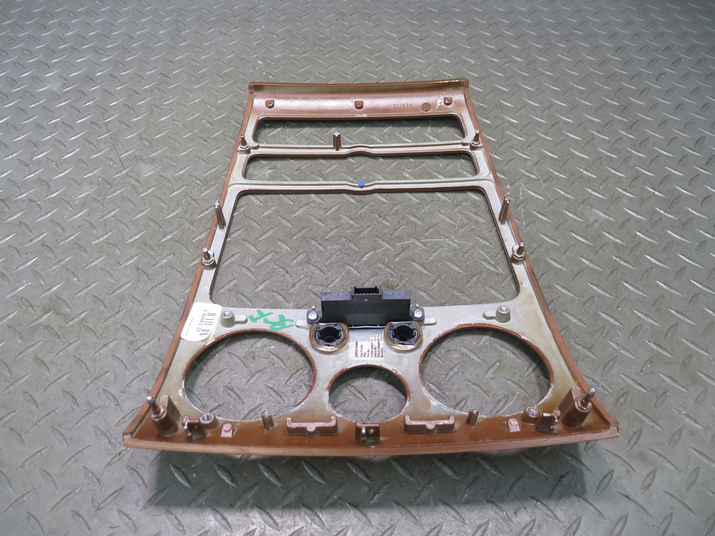 03-11 Bentley Continental GT Dash Center Radio Wood Trim Bezel Cover 3W0857244