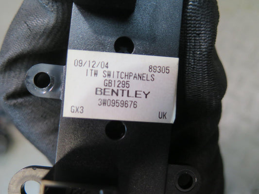 03-10 Bentley Continental GT Center Console Switch Control Panel 3W0959676