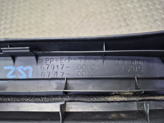 01-06 Lexus UCF30L LS430 Set of 2 Rear Door Scuff Sill Plate Trim Panel OEM
