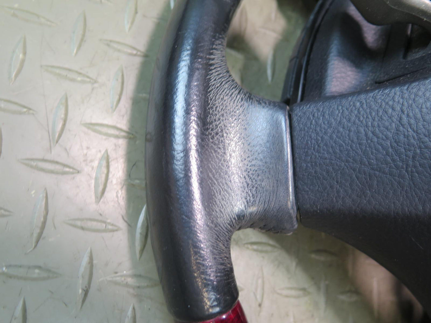01-03 Lexus UCF30L LS430 Leather RED Wood Steering w Controls Switch OEM