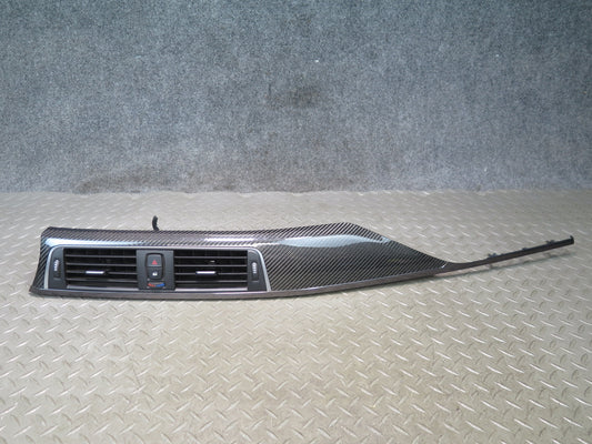 2015-2020 BMW F83 M4 Dash Center A/C Air Vent & Center Console Trim Carbon Set