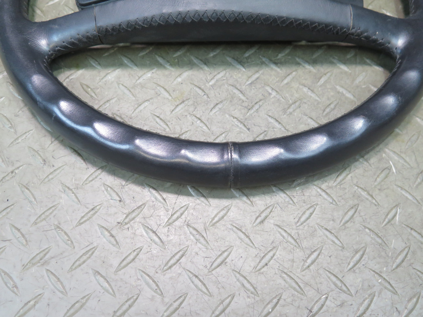 1984-1989 Porsche 928 S Leather Steering Black W/ Horn Pad Cover