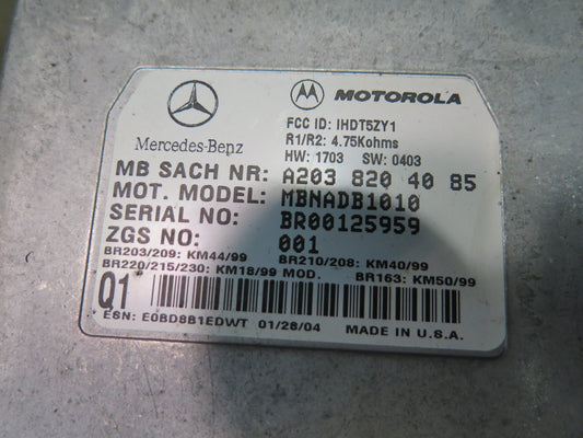 03-06 Mercedes R230 Sl-class Voice Command Control Module 2038204085 OEM