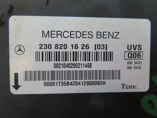 03-08 Mercedes R230 SL55 AMG Convertible TOP Roof Control Module 2308201626 OEM