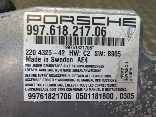 05-12 PORSCHE BOXTER 987 SRS AIRBAG CONTROL MODULE UNIT 99761821708 OEM