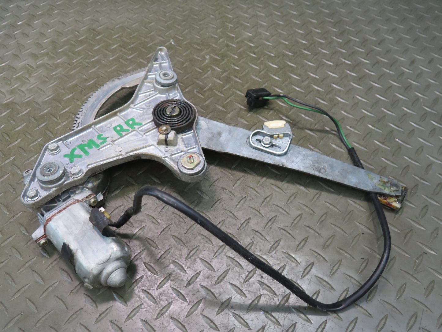 86-91 Mercedes W126 560SEL Sedan Rear Right Door Window Regulator w Motor OEM