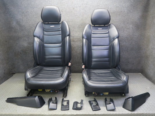 12-15 Mercedes W166 ML AMG Front & Rear Leather Sport Seat Black Anthracite Set