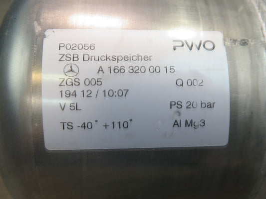 2012-2015 Mercedes X166 W166 Ml-class Air Suspension Vacuum Reservoir Tank
