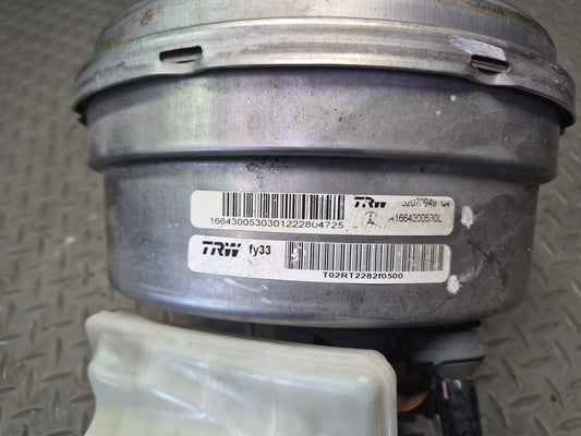 2012-2015 Mercedes W166 ML63 AMG Power Brake Booster W/ Master Cylinder Assembly