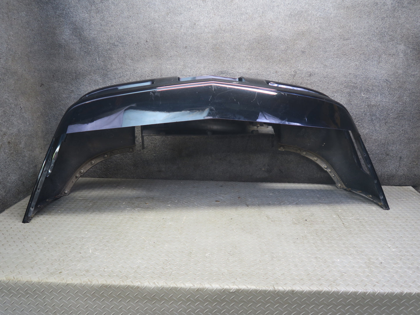 91-96 Chevrolet Corvette C4 Front Bumper Cover Black Damaged