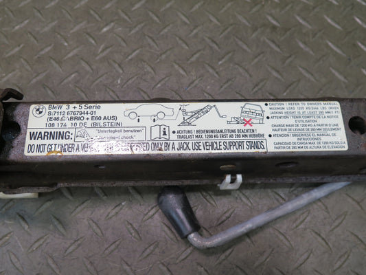 01-06 BMW E46 330ci Emergency Spare Tire Lift Jack Tool 6767944 OEM