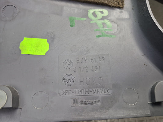 97-03 BMW E39 540i Set of 2 Interior Left & Right B Pillar Lower Trim Panel OEM