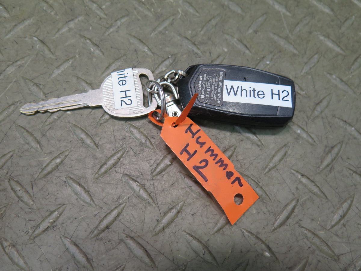 2003-2007 Hummer H2 Ignition Switch KEY Front Left & Right Side Door Handle Set