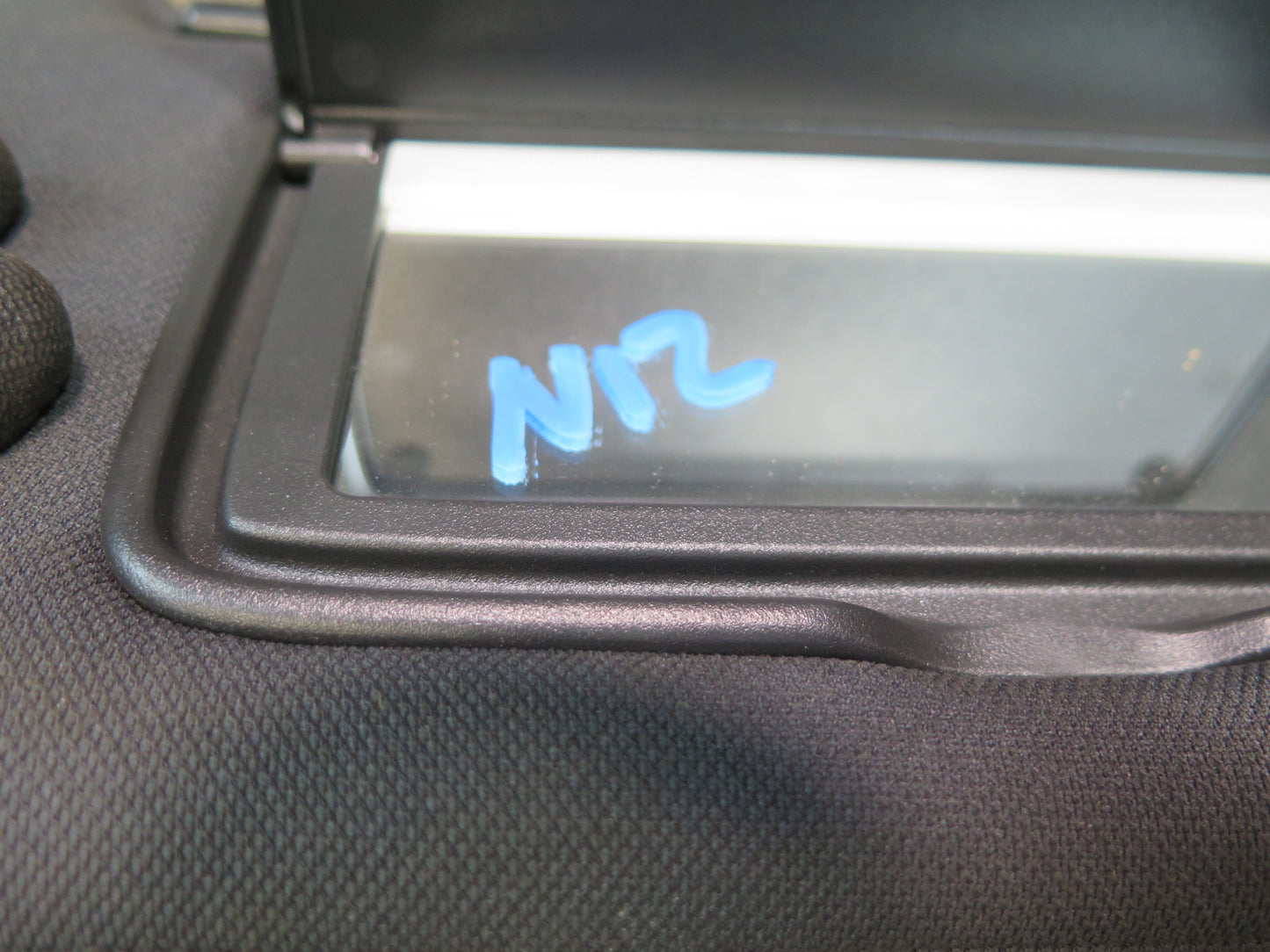09-20 Nissan Z34 370Z Coupe Set of 2 Front Right & Left Sun Visor Black OEM