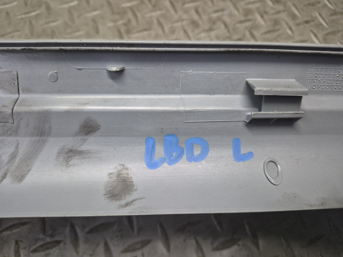 01-06 BMW E46 330CI Convert Front Left Door Scuff Sill Plate Trim Cover Gray OEM