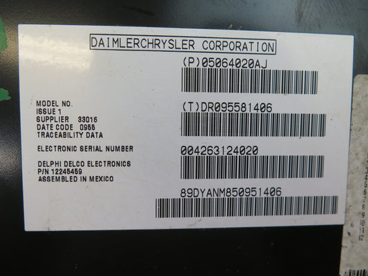 05-08 Dodge RAM 1500 DR Satellite Radio Receiver Control Module 05064020AJ