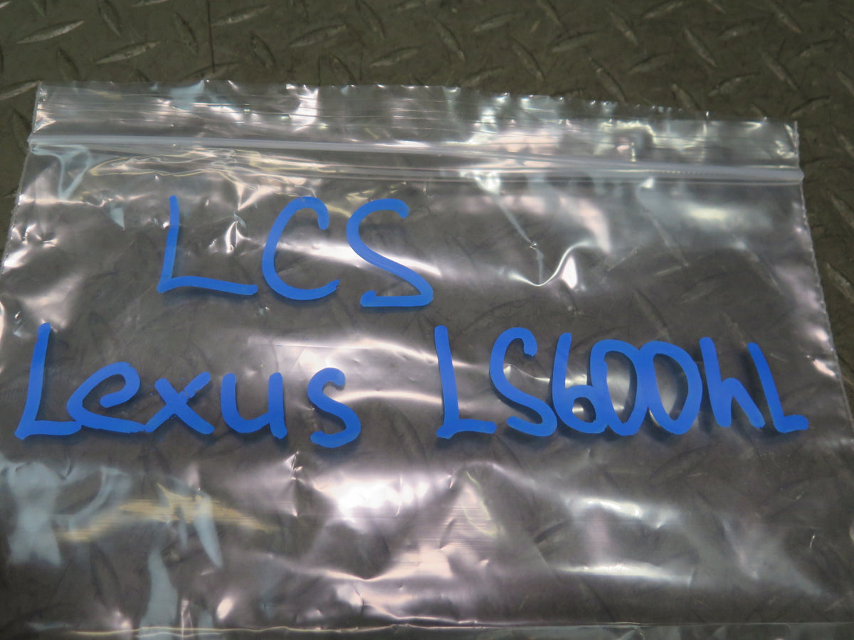 08-12 Lexus UVF46L LS600hL Rear Trunk Lid Emblem Logo Badge Symbol Set OEM