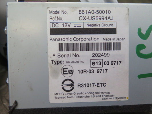 09-12 Lexus UVF46L LS600h Multimedia Interface Control Module 861A0-50010 OEM