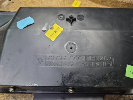 97-03 BMW E39 540i Set of 2 Rear Left & Right Interior Door Panel Gray Damaged