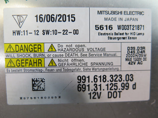 2015-2018 Porsche Macan Headlight Lamp Ballast Control Module 99161832303